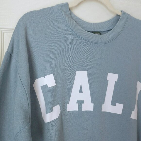 Wild Fable Blue CALI Sweatshirt - Picture 2 of 12